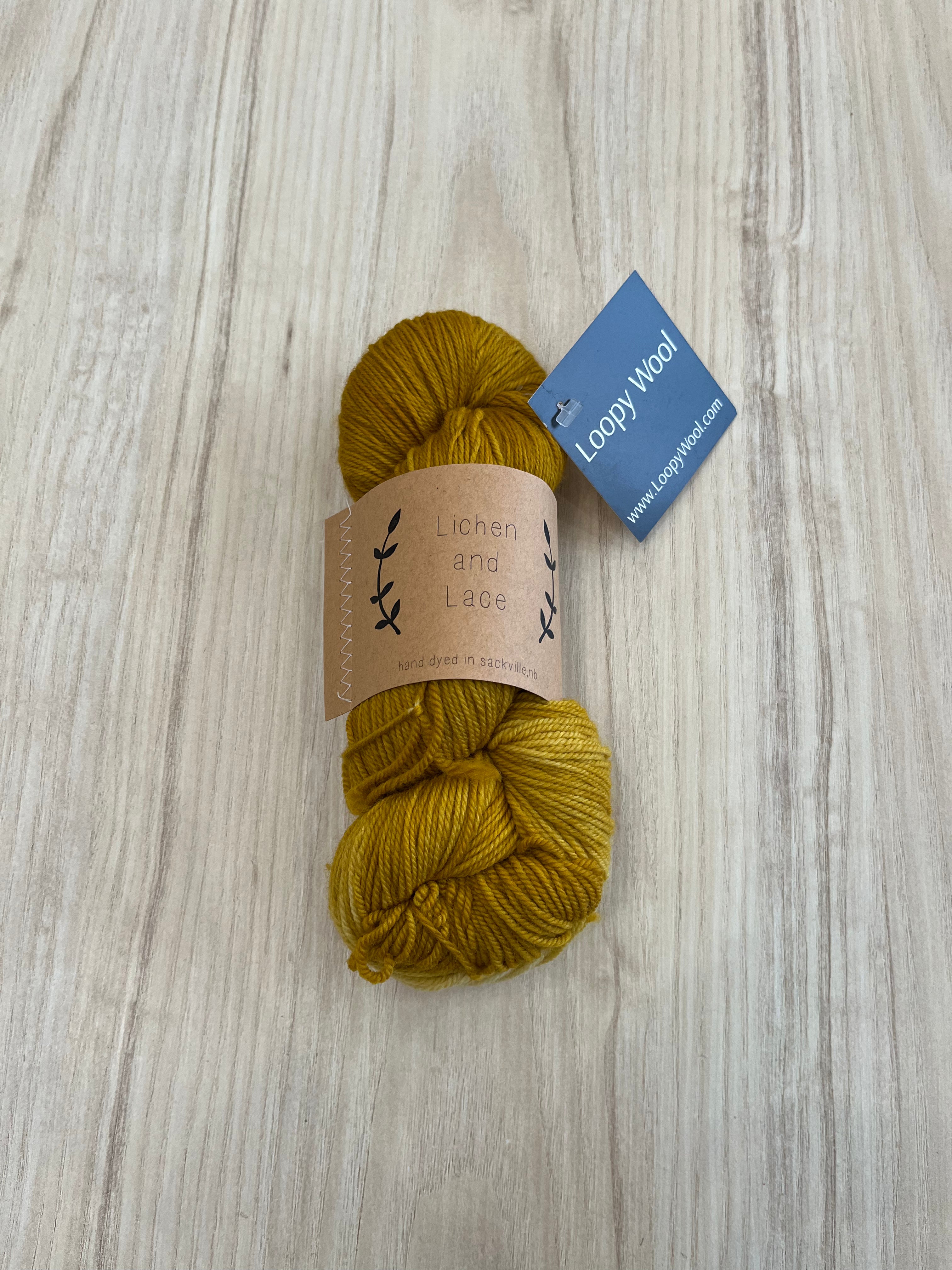 Lichen and lace sock yarn - amber